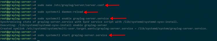 Graylog-Dienst starten