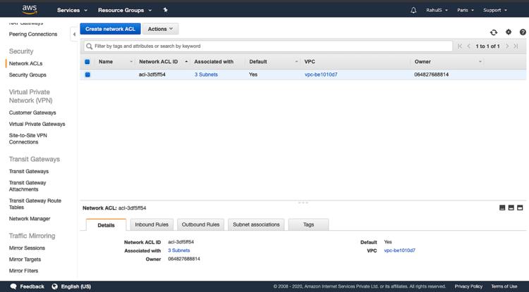 Netzwerk-Zugangskontrollliste