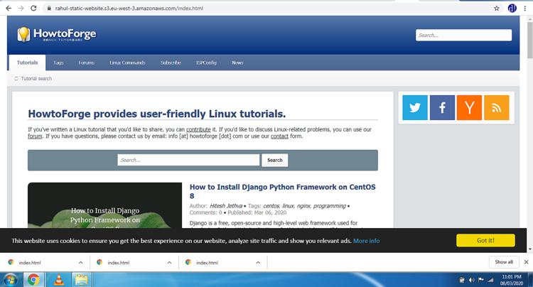 Statische Kopie der Webseite