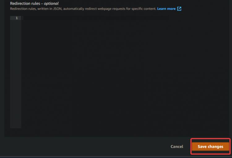 Statisches Website-Hosting aktivieren