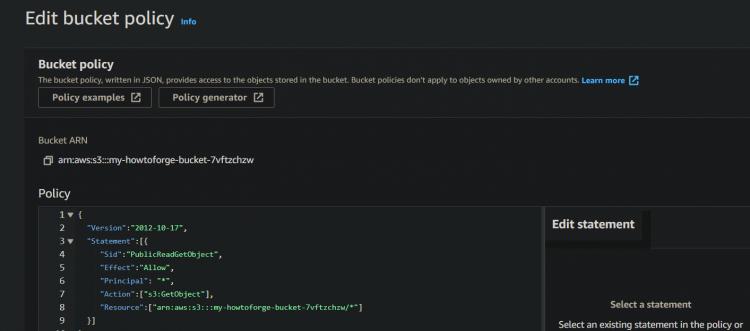 Richtige Bucket Policy einrichten