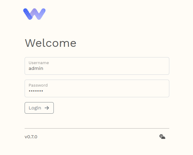 Warpgate Anmeldung als Admin