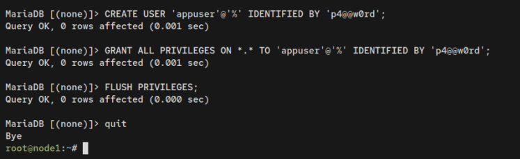 Mariadb-Server erstellen