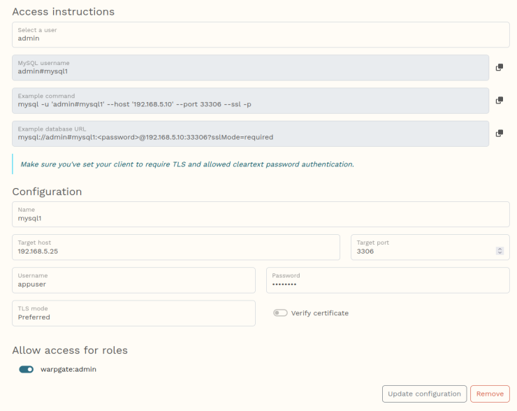 Zielserver einrichten