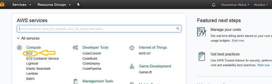 Erstellen einer EC2-Instanz