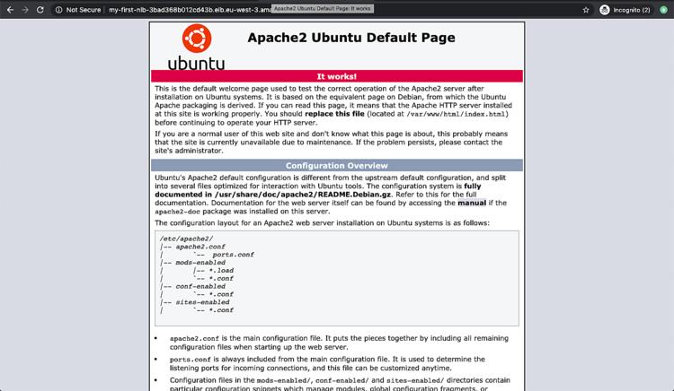 Apache Testseite