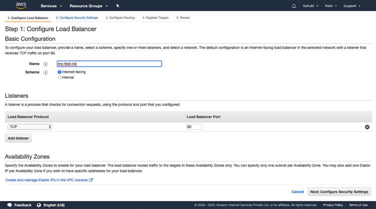 Load Balancer konfigurieren