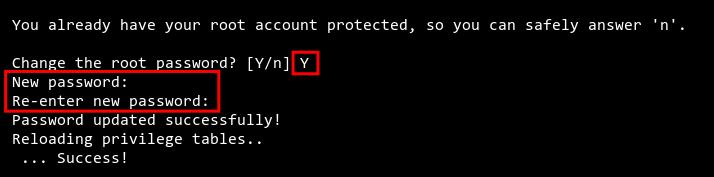 Root-Passwort einrichten