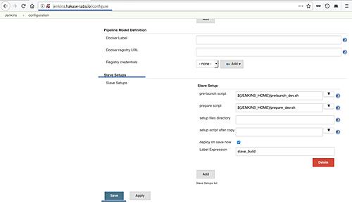 den Abschnitt'Slave-Setups'.