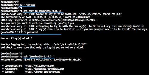 Kopieren des SSH-Schlüssels vom Master zum Slave