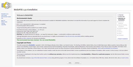 Überprüfung der Installationsumgebung