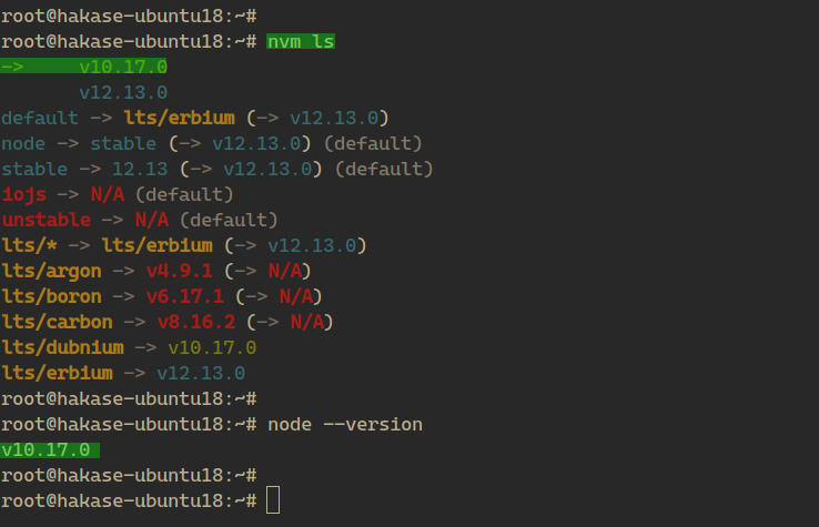Node.js Version ändern