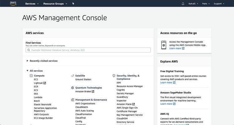 AWS Management-Konsole