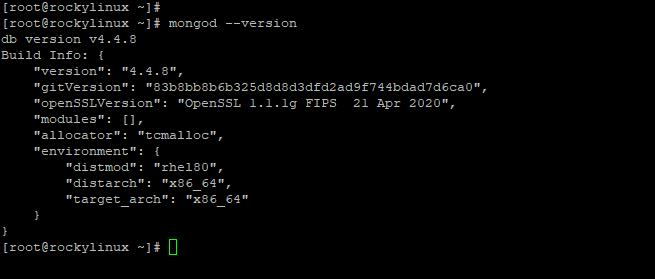 mongod --version