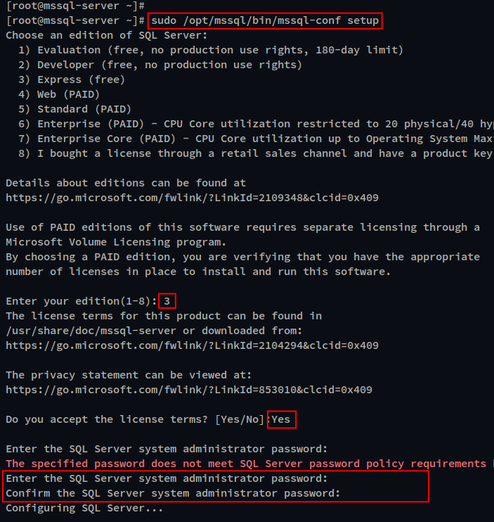 Wie man MS SQL Server auf Rocky Linux installiert und nutzt