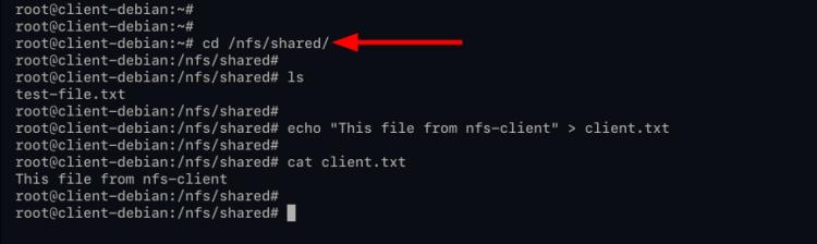 Schreibzugriff testen NFS Sever