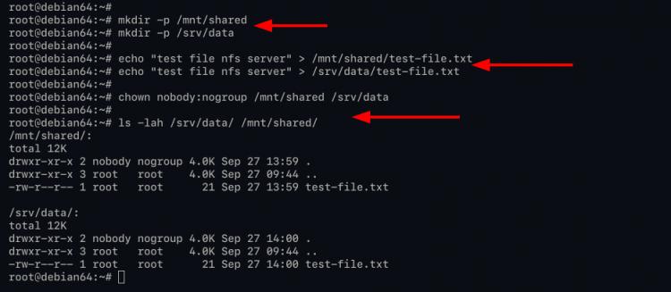 NFS-Freigabeverzeichnis erstellen