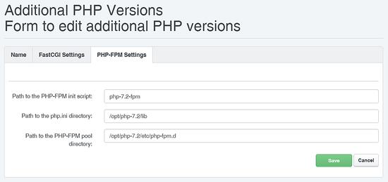 PHP 7.2 FPM