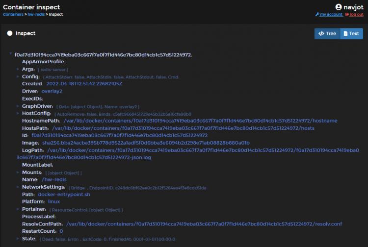 Container Container inspizieren
