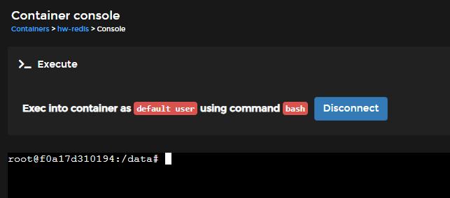 Container Container Console Shell