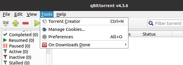 Einstellungen wählen