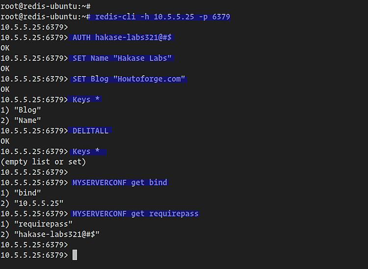 Redis-Konfiguration abrufen