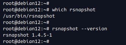 rsnapshot prüfen