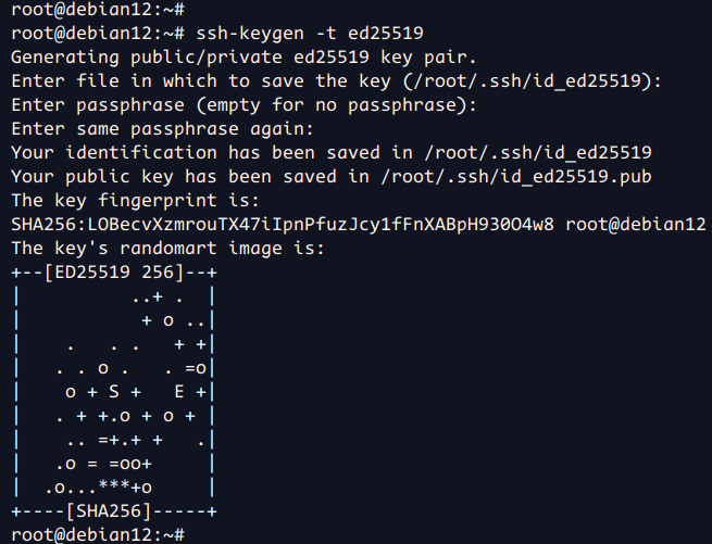 ssh-schlüssel generieren