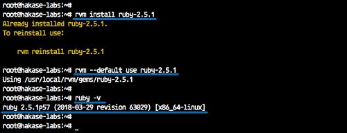 Einrichten der neuesten Version von Ruby Ruby
