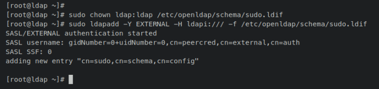 sudo Schema zu OpenLDAP Server hinzufügen