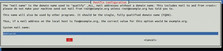 Postfix Konfiguration