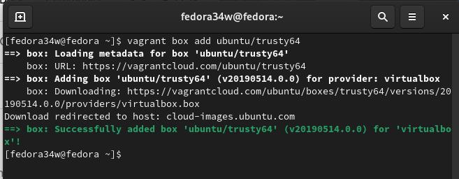 Vagrant Box hinzufügen