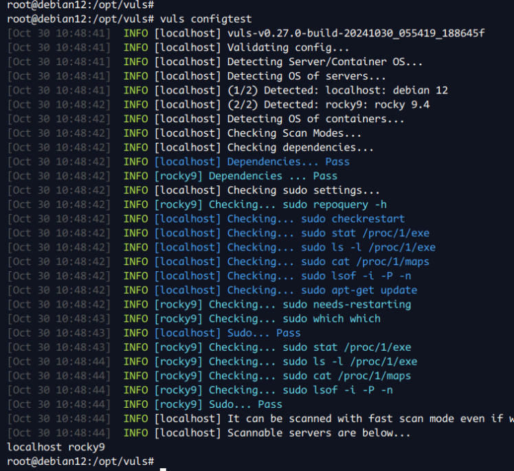 Konfiguration prüfen