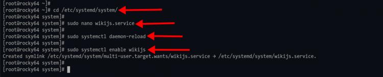 Wiki.js als Dienst ausführen