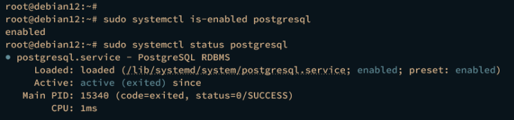 Postgresql-Server überprüfen