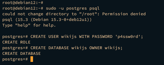 Benutzer und Datenbank anlegen