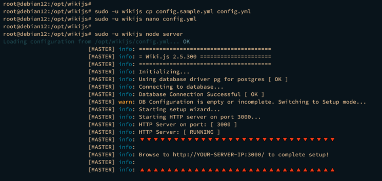 wiki.js konfigurieren
