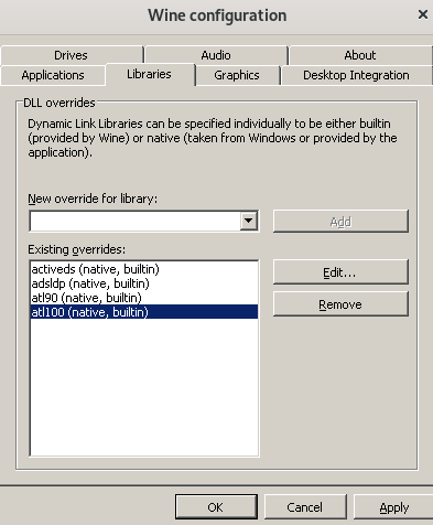gewünschte DLL auswählen