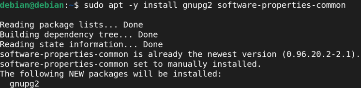 installiere die erforderlichen Abhängigkeiten.